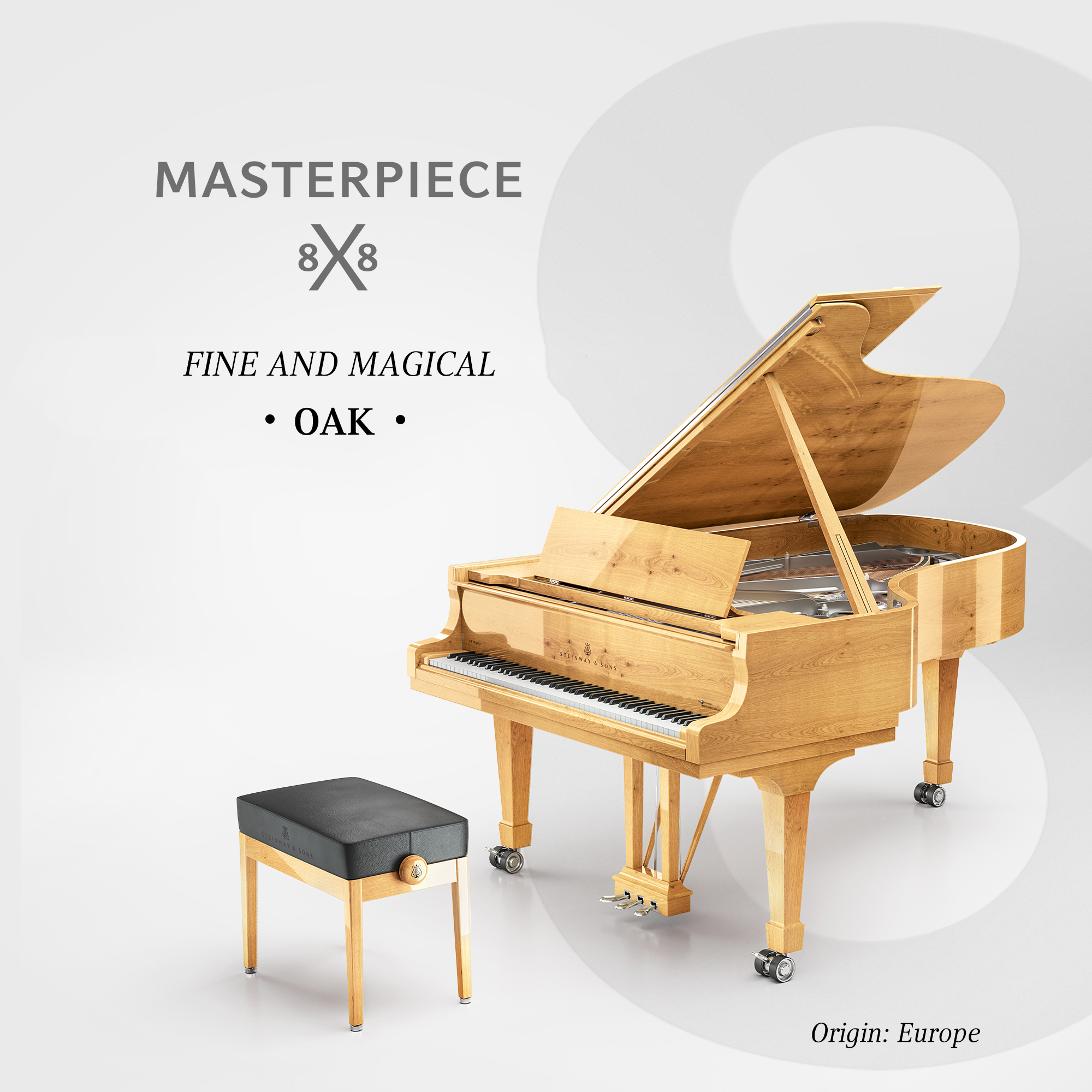 Steinway 8x8 Oak
