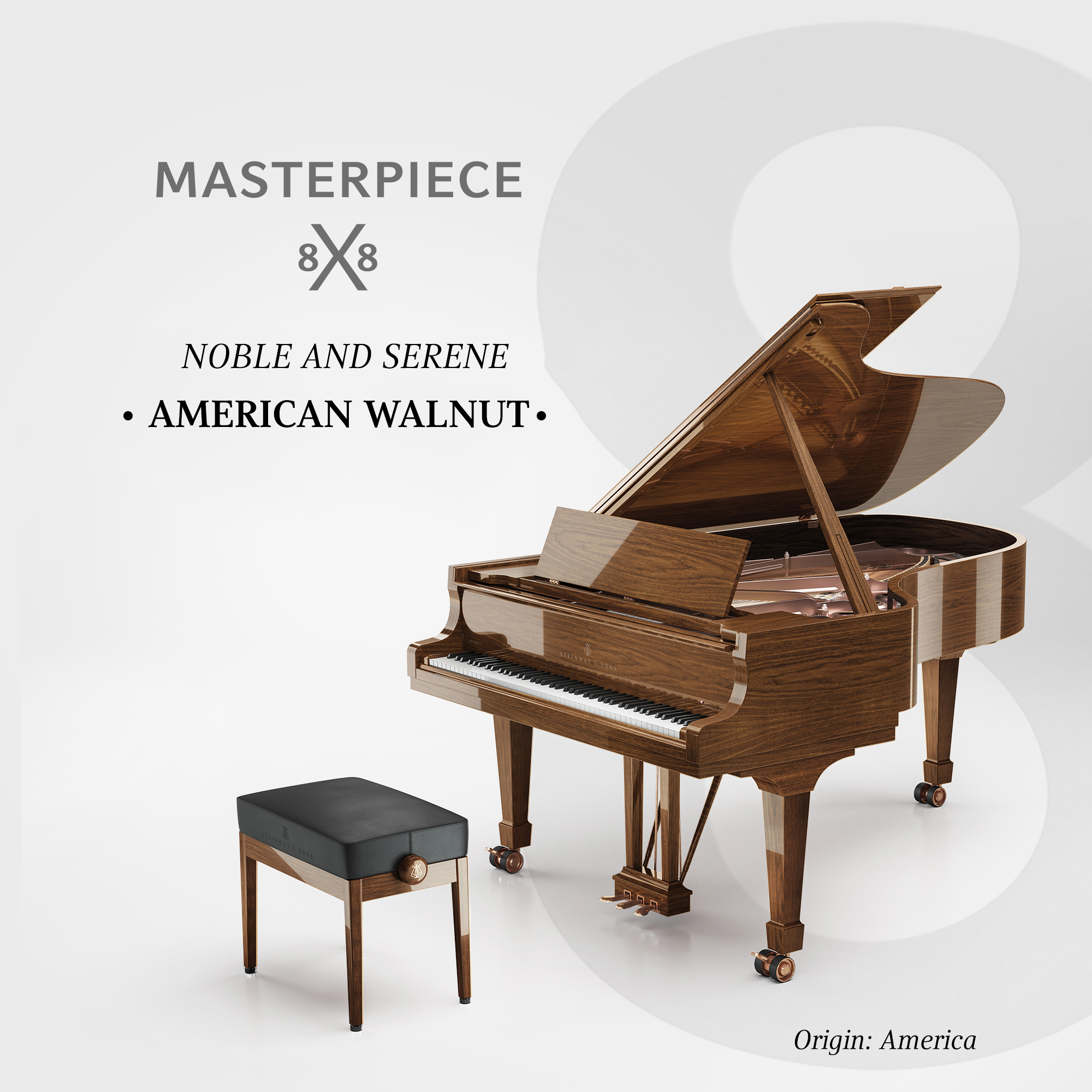 Steinway 8x8 American Walnut